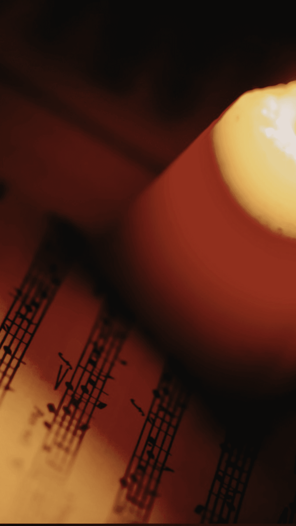 Candlelit music scene